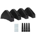 thumbnail image 1 of 4pcs Rear Bumper Lip Spoiler Protective Trim Black Maintenance Replacement Universal, 1 of 5
