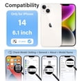 thumbnail image 2 of Funda Vakoo para iPhone 14 | Transparente Antiamarillamiento, Parte Trasera Rígida, Protección Militar contra Caídas, Compatible con Carga Inalámbrica - Transparente, 2 of 7