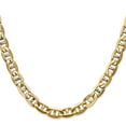 thumbnail image 2 of 14K Yellow Gold Anchor Chain Styles Necklace 22 inch 7 mm Concave with Lobster Clasp, 2 of 4