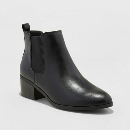 

Women s Ellie Chelsea Boots - A New Day Black 6.5