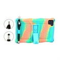 thumbnail image 5 of Dteck 8 inch Case with Shoulder Strap, Colorful Rubber Shockproof Case with Kickstand Compatible with Samsung Galaxy Tab A 8.0 / Dragon Touch 8 inch/ Vankyo Matrixpad S8/ Vucatimes N8, Blue/Orange, 5 of 6