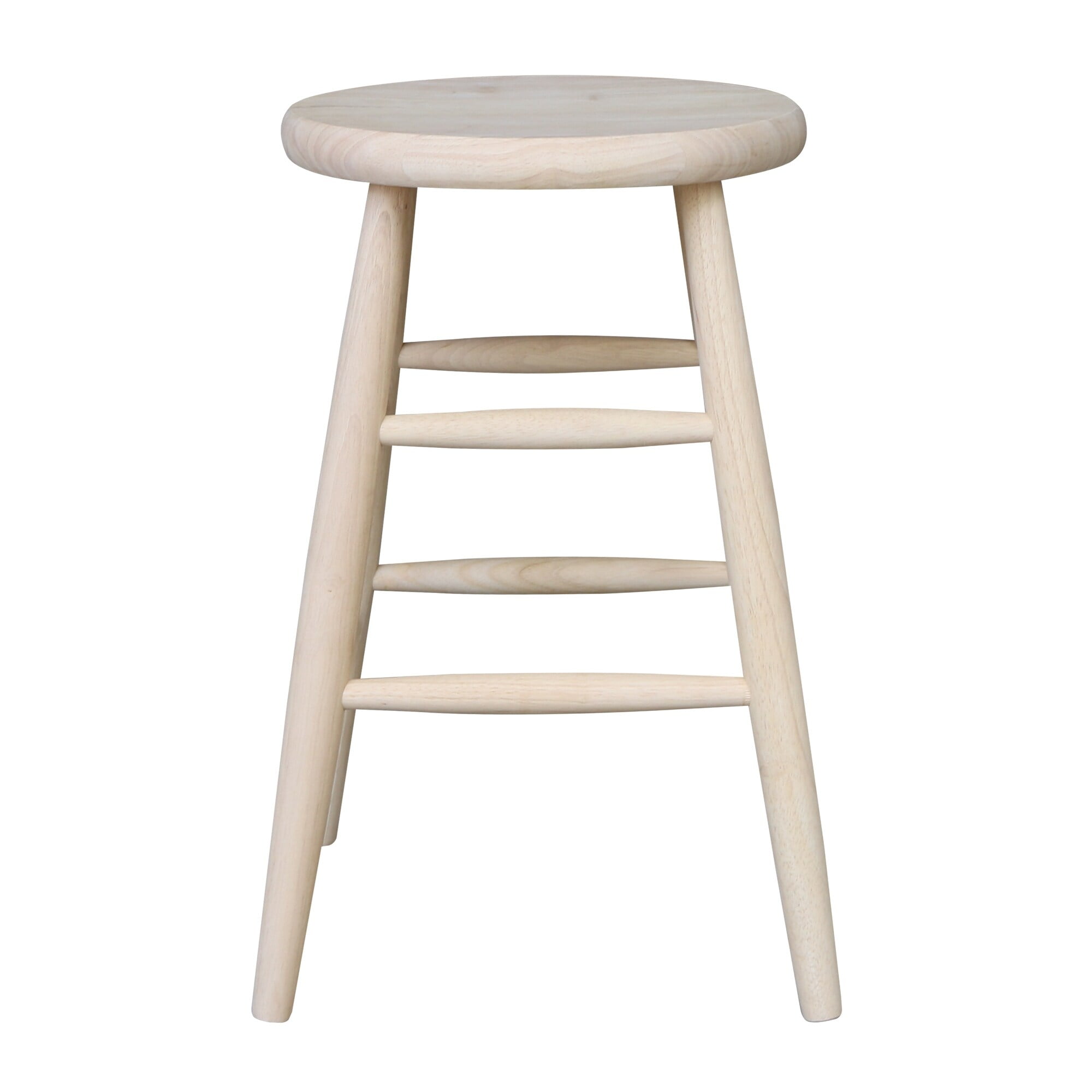 Unfinished stools wooden discount