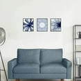 thumbnail image 2 of Flower Wall Art Navy Blue Wall Art Blue and White Floral Painting Print Botanical Picture Print Abstract Nature Plant Artwork Watercolor Floral Picture Print for Home Decor 12x16inchx3pcs, 2 of 7