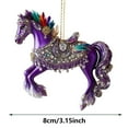 thumbnail image 3 of DAMAI Horse Christmas Ornaments 2025, Vintage Farm Animal Hanging Ornaments, Christmas Tree Hanging Ornament Xmas Decorations for Horse Lovers Horses Xmas Tree Ornament, 3 of 8