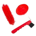 thumbnail image 4 of Almencla Kit de Toilettage pour Chevaux 3 Pcs Quotidien Professionnel Brosse à Sabots Rouge, 4 of 8