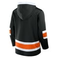 thumbnail image 3 of Men's Fanatics  Black Philadelphia Flyers Inside Line Fleece Pullover Hoodie, 3 of 3