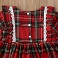 thumbnail image 5 of Biekopu Baby Girl Plaid Dress, Lace Edge Ruffles Tutu Party Casual Dress, 5 of 9