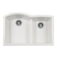 thumbnail image 2 of P-175U MIDNITE Granite Composite Houzer Quartztone 33" Undermount 60/40 Double Bowl Granite Kitchen Sink, 2 of 9