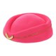 thumbnail image 4 of Women Stewardess Hat Felt Flight Attendant Hat Costume Air Hostess for Costume Cosplay Band Musical Performance (Rosy Size M), 4 of 4