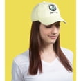 thumbnail image 2 of Peace - Light Yellow Adjustable Hat, 2 of 6