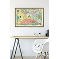 thumbnail image 6 of The Wizard Of Oz - Map Wall Poster, 22.375" x 34", Framed, 6 of 6