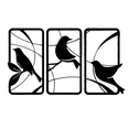 thumbnail image 1 of Cuadro Decorativo de Metal con Diseño pajaros Chico, 1 of 4