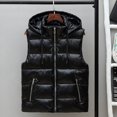 thumbnail image 4 of Chaleco para hombre, abrigo brillante de otoño e invierno, chaleco de algodón cálido, prendas de vestir exteriores de moda coreana, chaleco para parejas, 4 of 6
