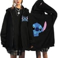 thumbnail image 2 of Sudadera con capucha de dibujos animados de Disney Stitch para mujer, ropa de calle de Manga, Harajuku, Anime, divertido, invierno, años 90, 2 of 5