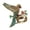 Champagne, variant on Exquisite Crystal Parakeet Brooch Retro Design Symbolizing Freedom and Charm