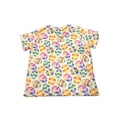thumbnail image 2 of Easter Scrubs Tops for Women Nursing Uniform Tops T-Shirt V-Neck Short Si Mock Wrap Top Tee, 2 of 7