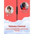 thumbnail image 2 of Auriculares para Niños Gorsun Premium A66 con Volumen Limitado de 85dB/94dB Micrófono HD Integrado Plegables Ajustables Rojos, 2 of 3