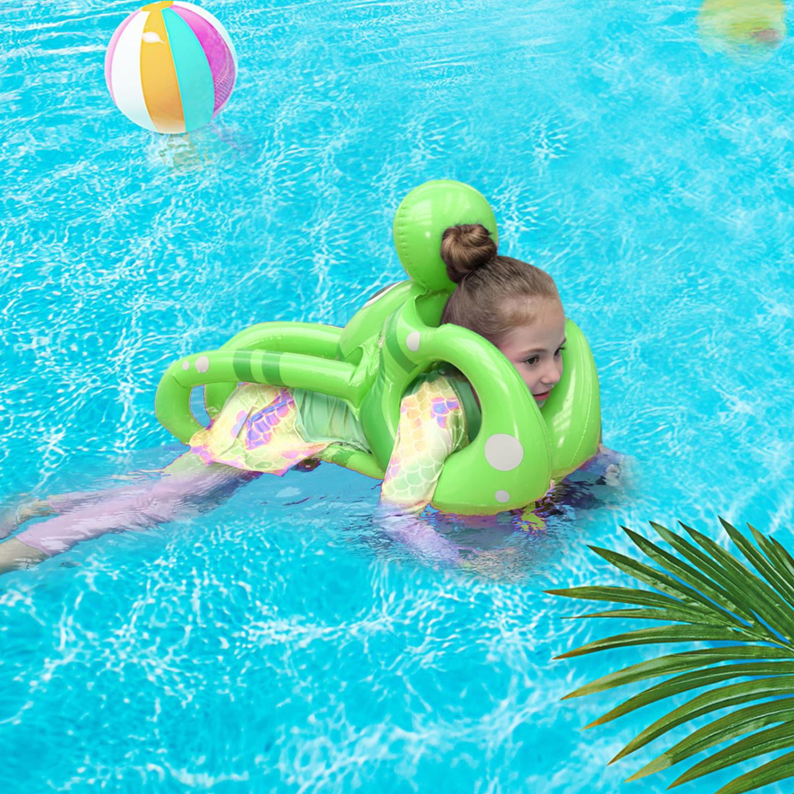 Flotador Infantil Con Toldo Y Doble Cámara Para Niños De 6 A 36 Meses – Rosita, Amarillo O Morado, Ideal Para Piscina, Playa Y Jardín