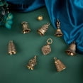 thumbnail image 2 of 1pc Mini Antique Bell China's Mini Brass Copper Sculpture Pray Buddha Fengshui Bell Invitation Buddhism Chinese Bells Home Decor, 2 of 5
