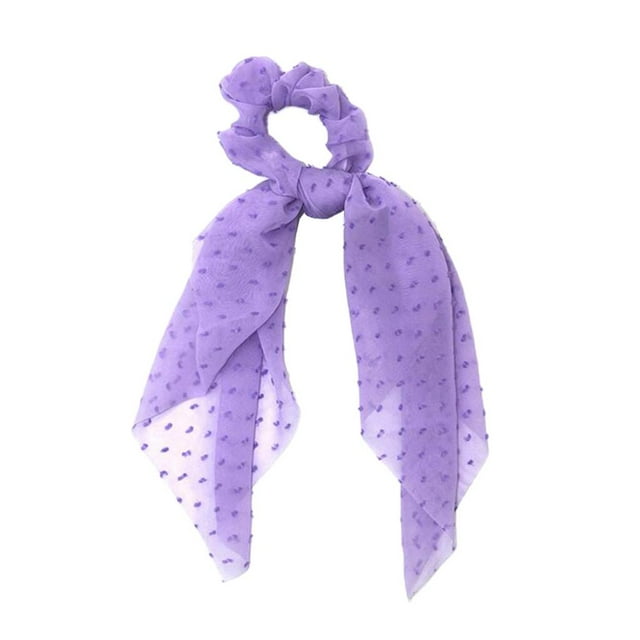 Hair Scrunchie Hair Band Mujer Diadema Estilo Hair Scrunchie Fiesta Púrpura Hugo Gomas para el cabello para mujeres