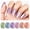 Mirror Cat Eye, variant on Gellen Cat Eye Gel Nail Polish Kit with Magnet, 6×10ml Glossy Mirror Effect Natural Glitter Gel Polish Set, Soak off Nail Gel At Home Salon Use
