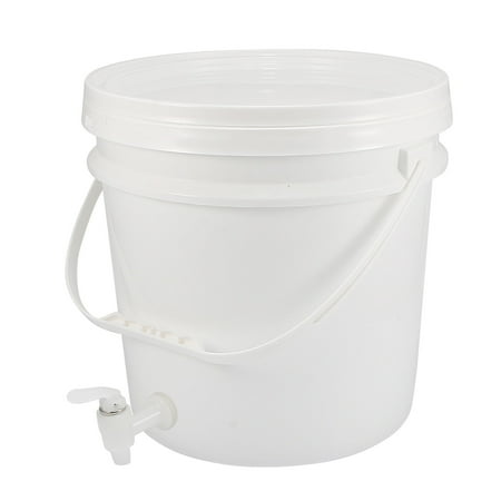 

Uxcell Plastic Paint Pail 3.69Gallon/14L Paint Can with Spigot Faucet Dispenser Lid