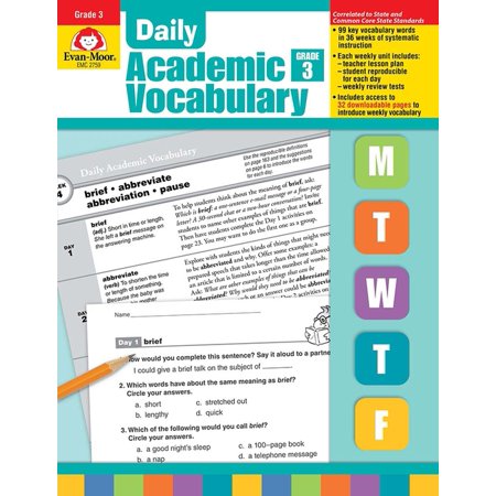 UPC: 9781596732025 | Daily Academic Vocabulary: Daily Academic Vocabulary  Grade 3 Teacher Edition (Paperback)