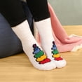 thumbnail image 4 of Women's Super Soft Warm Microfiber Fuzzy Cozy Unicorn Crew Socks, 3 Pairs Color 03 Unicorn Horn, 4 of 8