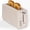 Oatmeal color, variant on 2 Slice Long Slot Toaster, Stainless Steel Toaster with 6 Browning Shade Settings, 10" Extra Long Slot Fits Bagels & Artisan Bread, Defrost & Cancel Functions, Removable Crumb Tray,Blue