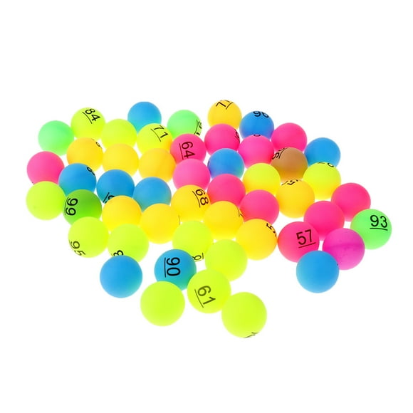 Pelotas de Tenis de Mesa Cola 50 Piezas Material PP Colores 40mm Número 51
