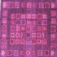 thumbnail image 1 of Ahgly Company Indoor Square Abstract Pink Modern Area Rugs, 7' Square, 1 of 4