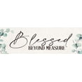 thumbnail image 2 of Allen, Kimberly 24x11 White Modern Wood Framed Museum Art Print Titled - Blessed Beyond Measure, 2 of 4