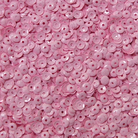 Dolly Pink Cup Sequins 4mm Opaque Made in USA