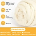 thumbnail image 3 of Needle Felting Wool, Handmade Wool Roving for Hand Spinning, 100g Fiber Wool Yarn Roving Needle Felting Supplies for DIY, Arts and Craft Repairs Activity, 3 of 6