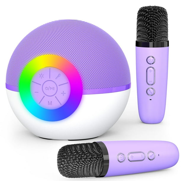 Máquina de karaoke mGaolo Magolo Mini con 2 micrófonos inalámbricos