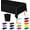 Black, variant on 4 PCS Picnic Table Cover, 54 x 108 Inches Plastic Disposable Tablecloth, Ivory Smooth Rectangle Tablecloth, Indoor or Outdoor Parties Birthdays Wedding Decor, Leakproof and Waterproof