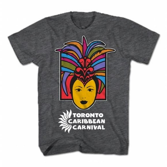 GDC-GameDevCo Ltd. TCC-95069S Toronto Caribbean Carnival Adult T, Grey, Caribbean Queen S