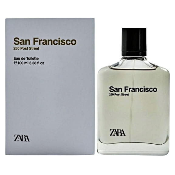 Zara San Francisco Perfume for Men Spicy Pepper Fresh Yuzu Violet Vanilla and Cedar Scent Urban Fragrance Spray Eau de Toilette 100ml (3.38 fl. oz.)