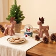 thumbnail image 6 of Cadancy Christmas Ornaments Fabric Reindeer Hanging Pendant Tree Decoration Holiday Seasonal Home Decor Party Rustic Mantle Wall Window Decorations, 6 of 6