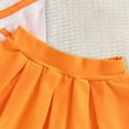 thumbnail image 6 of HCNTES Toddler Summer Outfits Girls Cheerleading Tank Top and Skirt Set for Sports Performance, 6 of 7