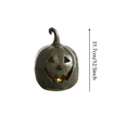 thumbnail image 4 of YATingW Handmade Dark Green Jack Halloween Pumpkin Lantern , Hollow Face Pumpkin Light, Porch Mantel Farmhouse Halloween Fall Table Decor，Halloween Indoor Decor & Fall Decorations for Home, 4 of 8