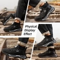 thumbnail image 6 of LAoutun Steel Toe Shoes for Men Lightweight Work Shoes Black Steel Toe Sneakers Safety Footwear, 6 of 6