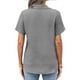 thumbnail image 4 of Blusas para mujer,Blusa informal de manga corta con estampado para mujer, cuello redondo, tela cómoda, ideal para uso diario y en casa, sopatenor, 4 of 8