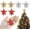 Gold, variant on Mini Christmas Tree Topper Star,6pcs Christmas Tree Topper Star Treetop for Small Christmas Tree Craft Home Decoration