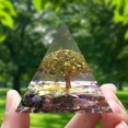 thumbnail image 2 of Adorno Curativo Energético FLhrweasw Con Resina Y Pirámide cristales, 2 of 9