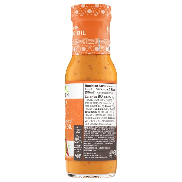 Primal Kitchen Buffalo Ranch Dressing made with Avocado Oil 8 fl oz