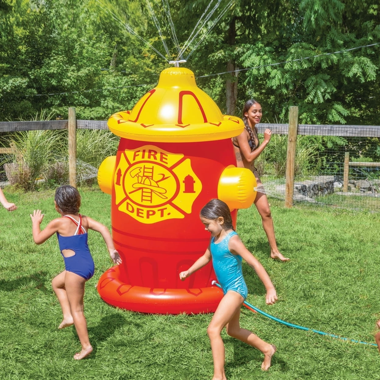 BigMouth Inc. Giant Inflatable Fire Hydrant Backyard Water