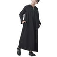 thumbnail image 3 of Vintage Muslim with Hood Renaissance Peasant Plain Steampunk Coat for Children Boy Girl Winter Fall Long Sleeve Hoods Outfits Robe Bath Robe Child 2025, 3 of 9