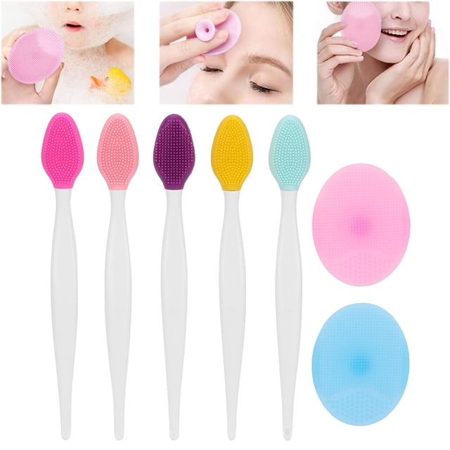 Cepillo de Limpieza de la Nariz, Cepillo Facial de Silicona 7 PC/SET PARA BAÑO PARA VIAJAR PORE EL SALON DE BELLEZA PARA EL HOGAR