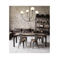 thumbnail image 2 of Living District Nyomi 42" 4-Light Metal/Glass Chandelier in Black/White, 2 of 8